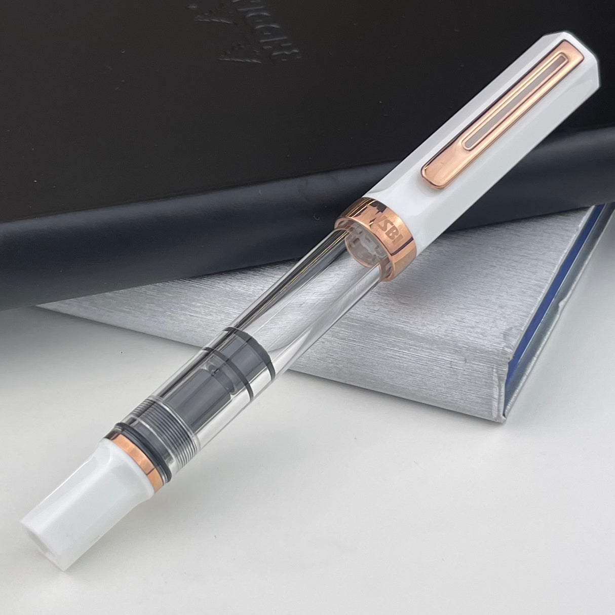 TWSBI Eco Fountain Pen - White w/ Rose Gold | Atlas Stationers.
