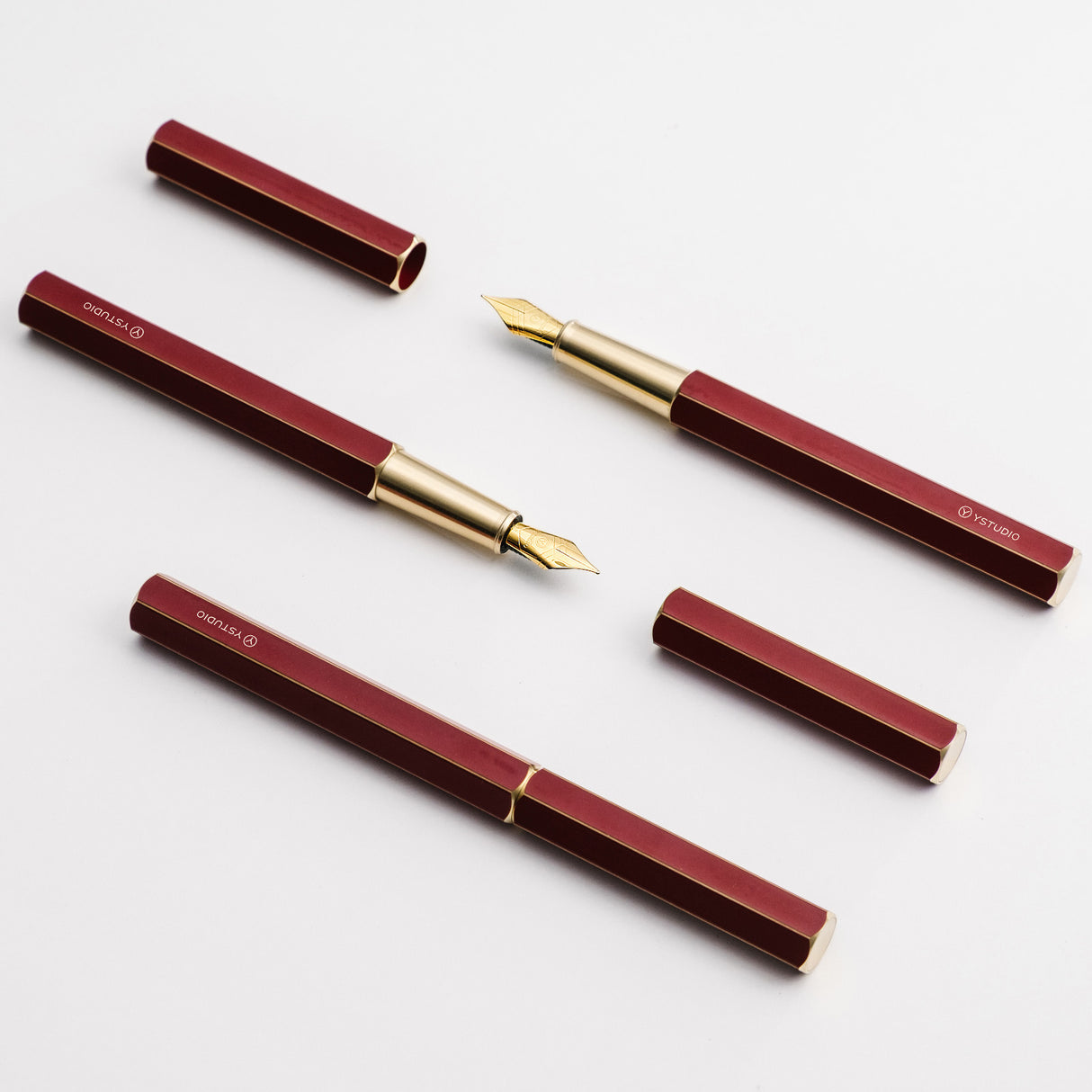 ystudio Classic Fountain Pen - Revolve Red (Doorbuster)