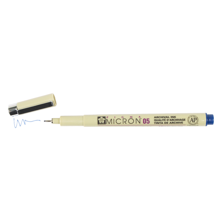 Pigma Micron 05 .45mm Pen - Royal Blue | Atlas Stationers.