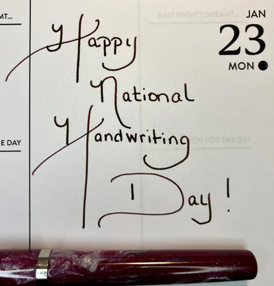 Slow Down! It’s National Handwriting Day
