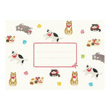 Furukawashiko Stamp Letter Set - Cats and Bells