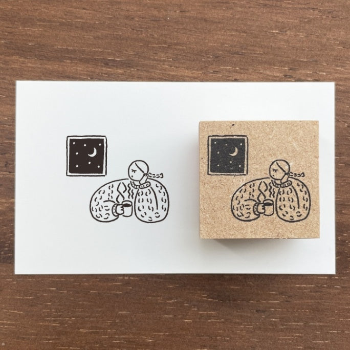 Stamp Marché Illustration Stamp - Marle Coffee