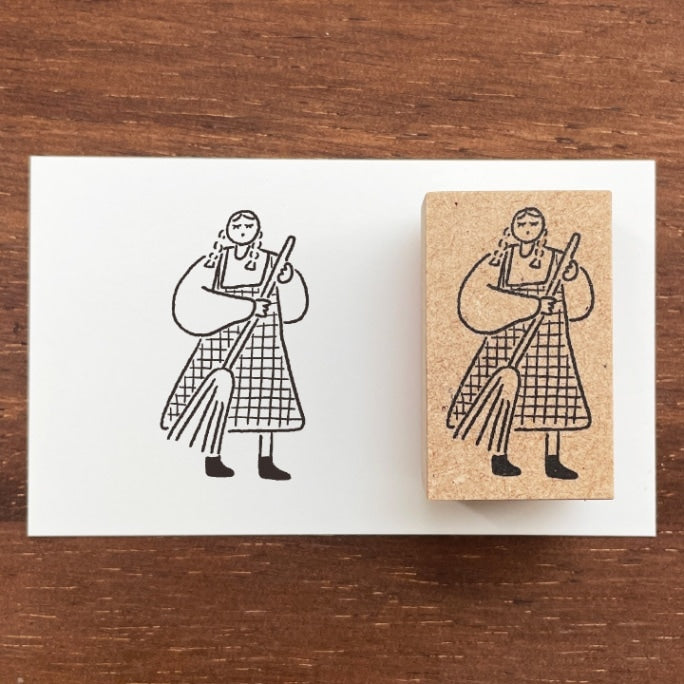 Stamp Marché Illustration Stamp - Marle Cleaning