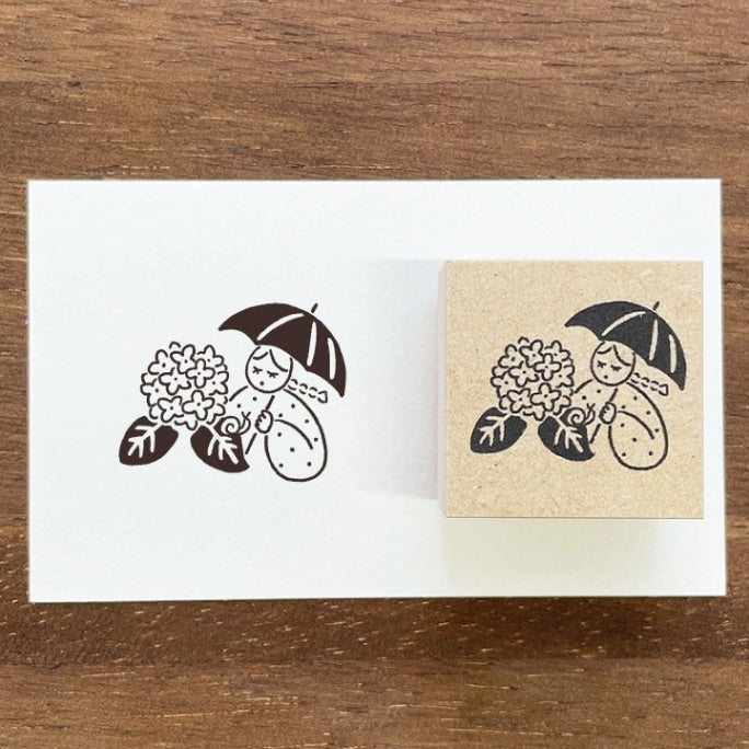 Stamp Marché Seasonal Illustration Stamp - June - Marle Hydrangea