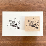 Stamp Marché Seasonal Illustration Stamp - August - Marle Under the Sea