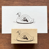 Stamp Marché Marle Stamp - Swan Boat