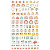 Furukawashiko Daily Seal Planner Sticker Sheet - Watashi Biyori - Lots of Plans