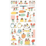 Furukawashiko Daily Seal Planner Sticker Sheet - Watashi Biyori - Little Helpers
