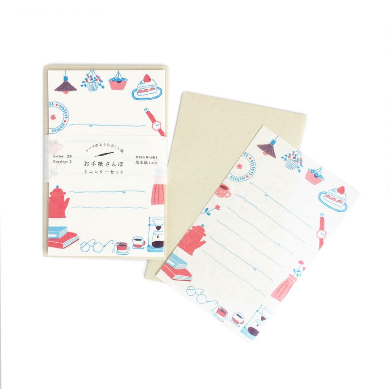 Furukawashiko Letter Set - Walking Series - Cafe