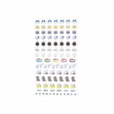 Furukawashiko Daily Seal Planner Sticker Sheet - Watashi Biyori - Pochitto Cat