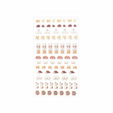 Furukawashiko Daily Seal Planner Sticker Sheet - Watashi Biyori - Hyokkori Dog