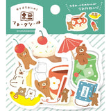 Furukawashiko Flake Stickers - Watashi Biyori - Helper Bear