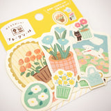 Furukawashiko Flake Stickers - Watashi Biyori - Gardening