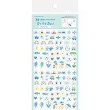 Furukawashiko Daily Seal Sticker Sheet - Watashi Biyori - Weather Blue
