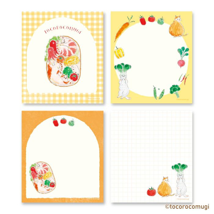 Furukawashiko Tocorocomugi Memo Pad - Picnic