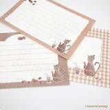 Furukawashiko Tocorocomugi Mini Letter Set - Cafe
