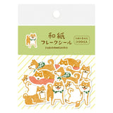 Furukawashiko Flake Stickers - Shiba Inu