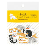 Furukawashiko Flake Stickers - Cat
