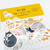 Furukawashiko Flake Stickers - Cat