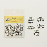 Furukawashiko Flake Stickers - Panda