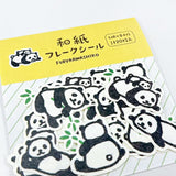 Furukawashiko Flake Stickers - Panda