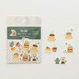 Furukawashiko Flake Stickers - Coffee