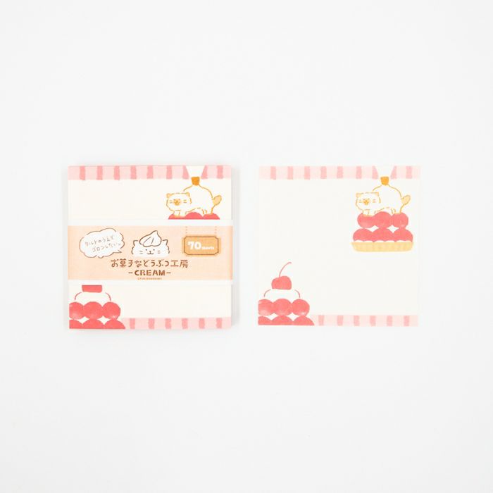 Furukawashiko Sweets Animal Workshop Memo Pads - Cat