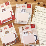 Furukawashiko Die-Cut Sticky Notes - Kalita - White Coffee