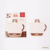 Furukawashiko Die-Cut Sticky Notes - Kalita - Brown Coffee