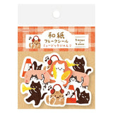 Furukawashiko Flake Stickers - Music Cat