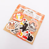 Furukawashiko Flake Stickers - Music Cat
