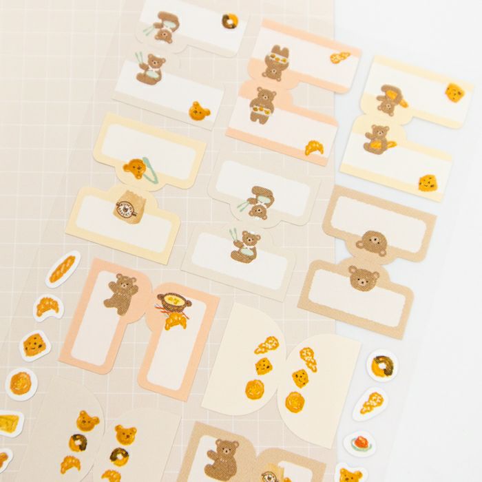 Furukawashiko Fufufu Notebook Index Stickers - Bear Bakery