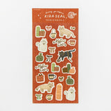 Furukawashiko Foil Sticker Sheet - Present and Cat