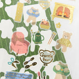 Furukawashiko Foil Sticker Sheet - Knit and Bear
