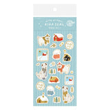 Furukawashiko Foil Sticker Sheet - Snow Scene and Dogs