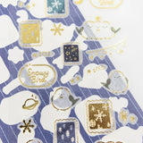 Furukawashiko Foil Sticker Sheet - Star and Bird