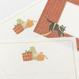 Furukawashiko Today's Letter Set - Present and Kitten