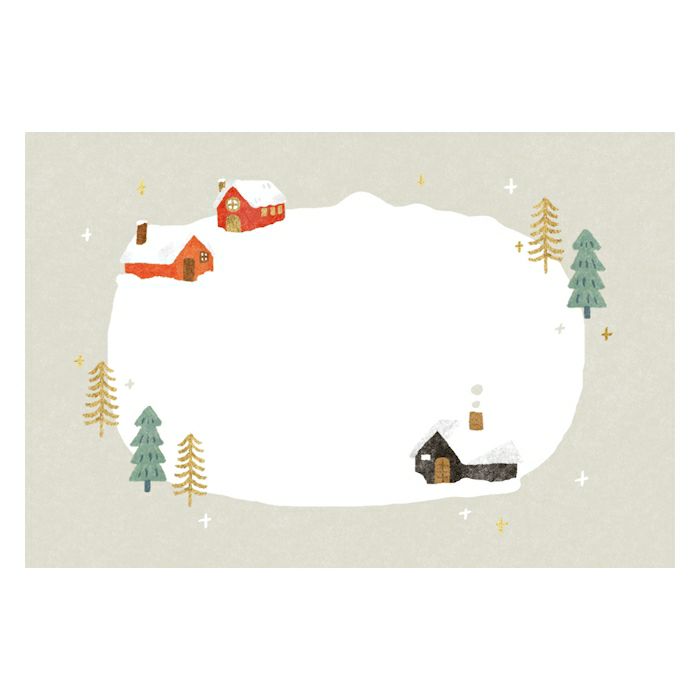 Furukawashiko Today's Letter Set - Snowy House