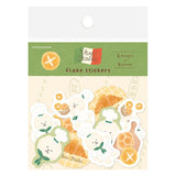 Furukawashiko Flake Stickers - Bread Dog