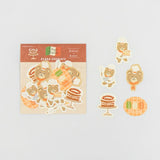 Furukawashiko Flake Stickers - Dessert Bear
