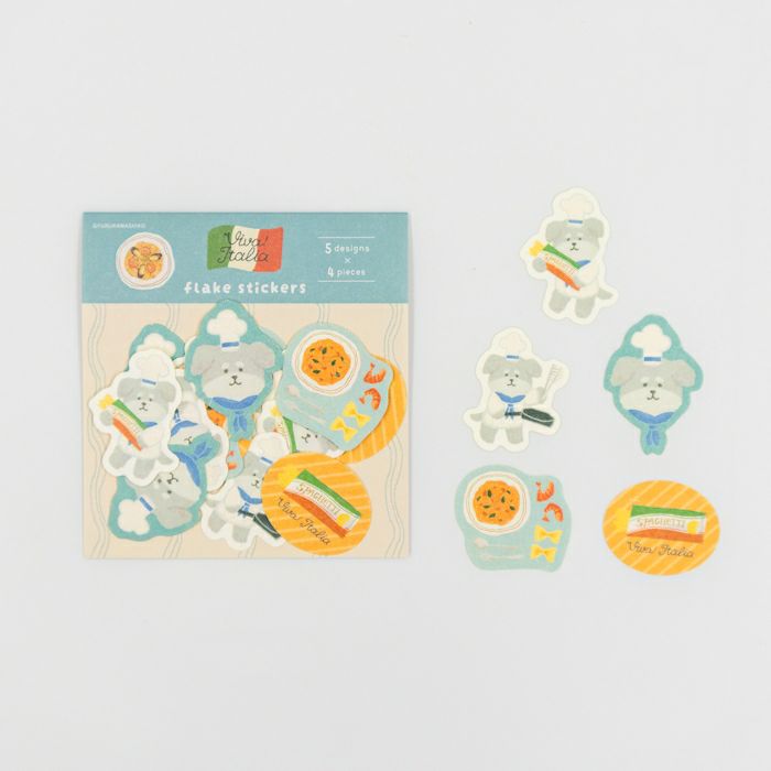 Furukawashiko Flake Stickers - Pasta Dog