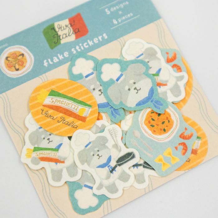 Furukawashiko Flake Stickers - Pasta Dog