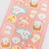 Furukawashiko Sticker Sheet - Cherry Blossom and White Dog