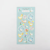Furukawashiko Sticker Sheet - Flowers and Ducks
