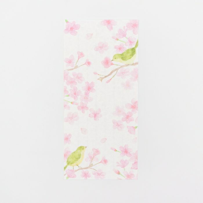 Furukawashiko Today's Letter - Cherry Blossoms and Japanese Warblers