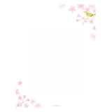 Furukawashiko Today's Letter Set - Cherry Blossom and Japanese Warblers
