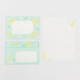 Furukawashiko Today's Letter Set - Mimosas and White Flowers