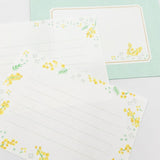 Furukawashiko Mini Horizontal Letter Set - Mimosa and White Flowers