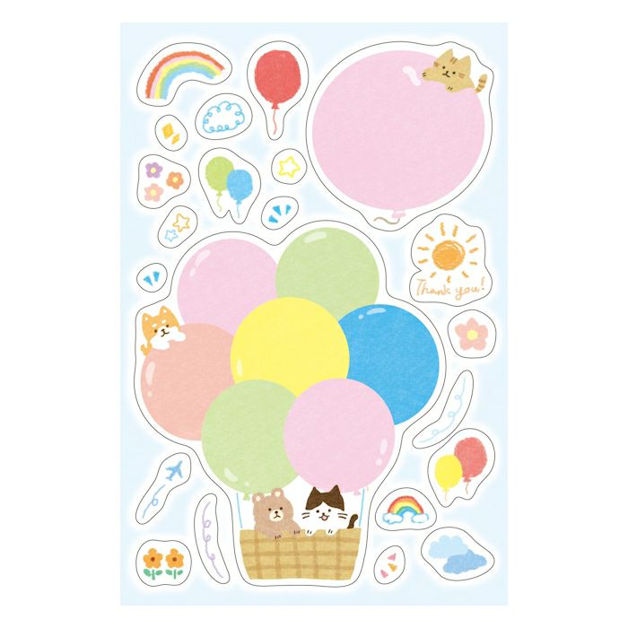 Furukawashiko Message Sticker Sheet - Balloon