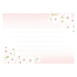 Furukawashiko Mini Horizontal Letter Set - White Sakura